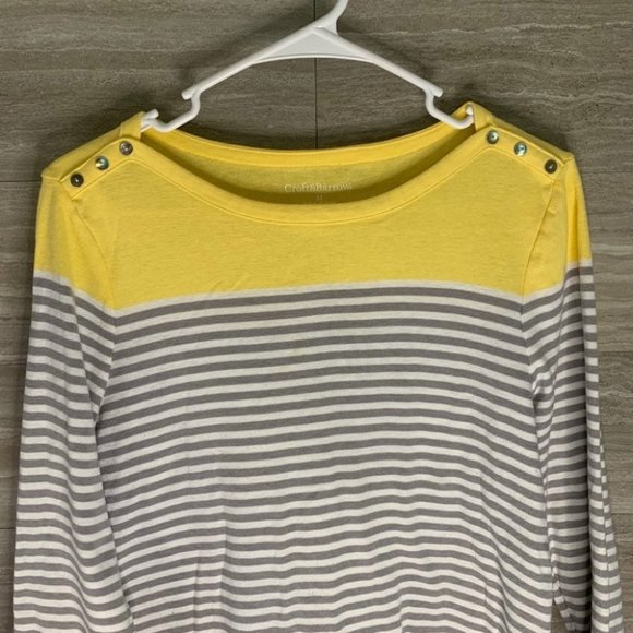 Women’s Croft & Borrow Striped 3/4 Sleeve Blouse - Picture 4 of 7